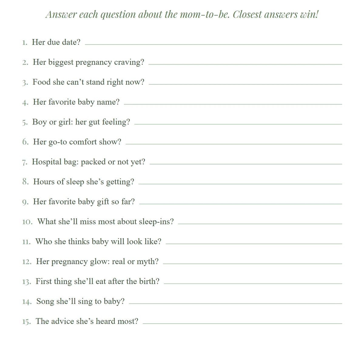 Close-up of the Who Knows Mommy Best guest card